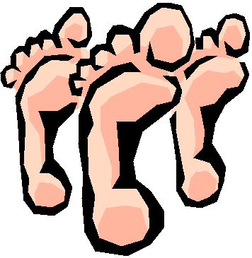 A toe wiggle is the equivalent of grocery shopping!  Image from Microsoft clipart.
